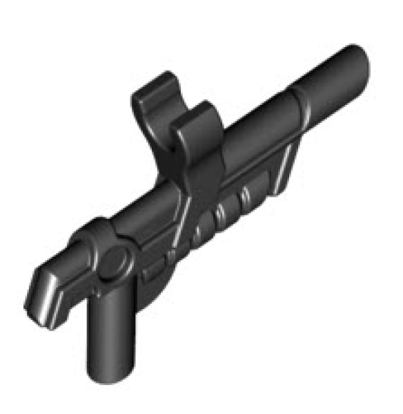 LEGO Waffen 15445 Blaster Pistole mit Clip, dunkelgrau