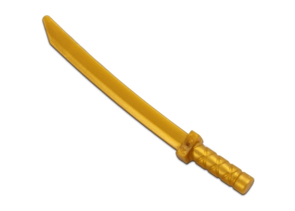LEGO Waffen 21459 Ninja-Schwert, perlgold