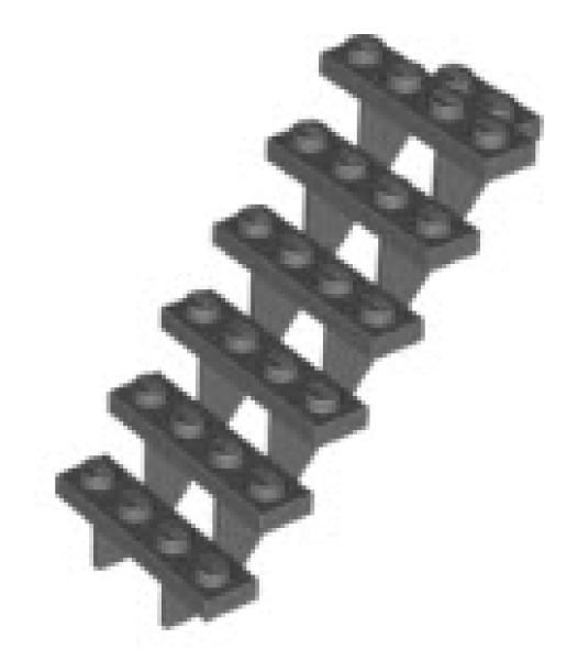 LEGO Treppen 30134 Stiege 7x4x6, dunkelgrau
