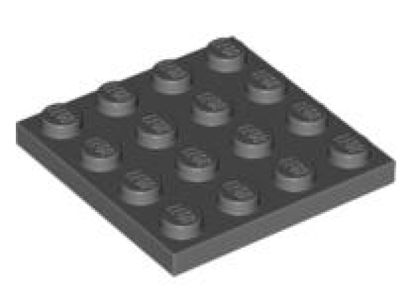 LEGO Platten 3031 Platte 4x4, dunkelgrau