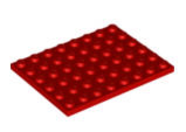 LEGO Platten 3036 Platte 6x8, rot