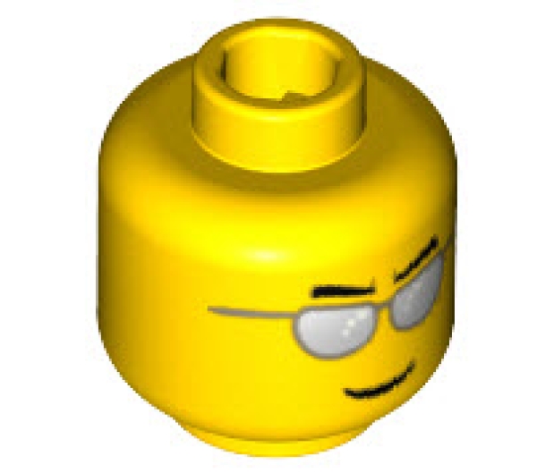 LEGO Minifiguren Zubehör 3626bpb0193 Minifiguren-Kopf Nr.282, gelb
