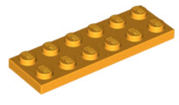 LEGO Platten 3795 Platte 2x6, knallhellorange