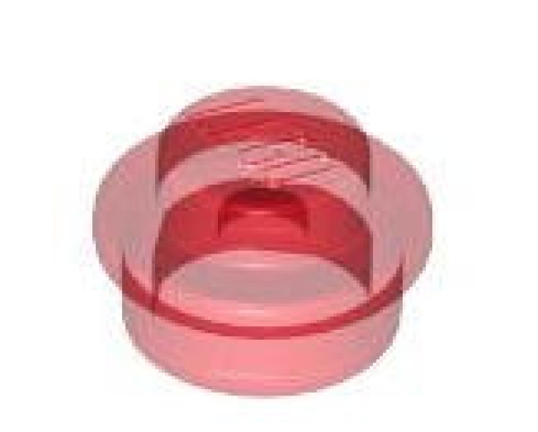 LEGO Platten 4073 Platte rund 1x1, transparent-rot