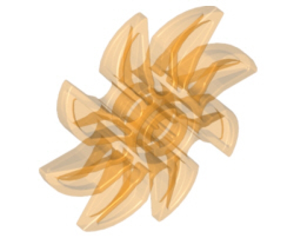 LEGO Luftfahrt 41530 Propeller/Sägeblatt mit 8 Blättern 5D, transparent-orange