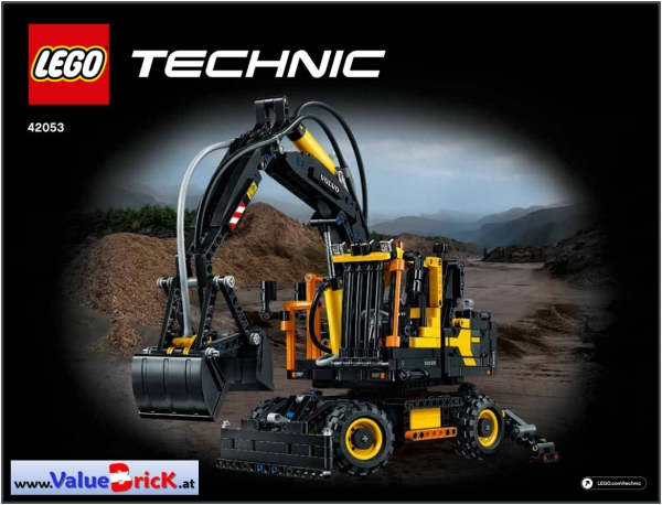 LEGO Technic BAUANLEITUNG 42053 Volvo EW160E