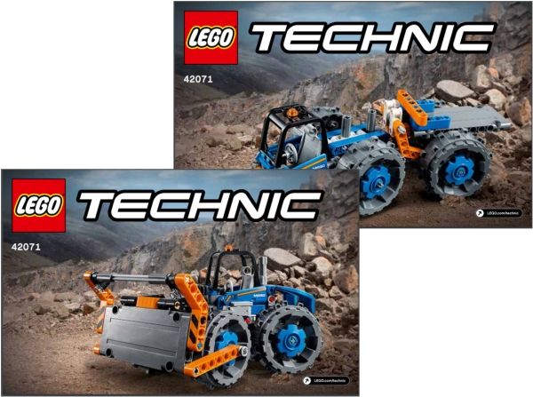 LEGO Technic BAUANLEITUNG 42071 Kompaktor