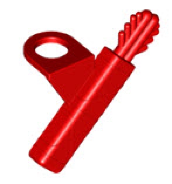 LEGO Waffen 4498 Köcher mit Pfeilen, rot