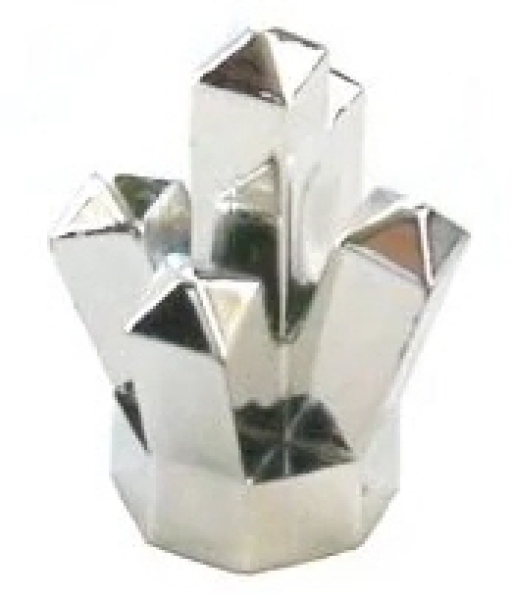 52 Kristall 1x1, silbermetallic