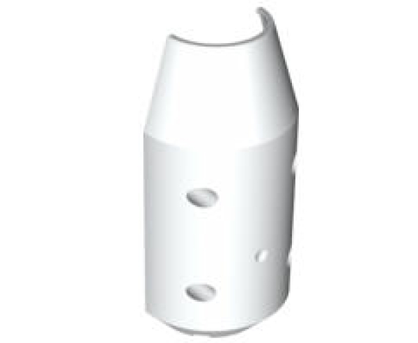 LEGO Fahrzeuge 57792 Mischtrommel-Hälfte 3x6x10, weiß