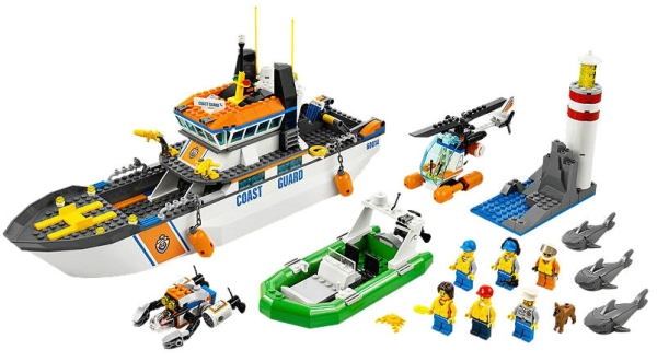 LEGO Figur City Küstenwache Segler Schwimmweste cty413  60013 