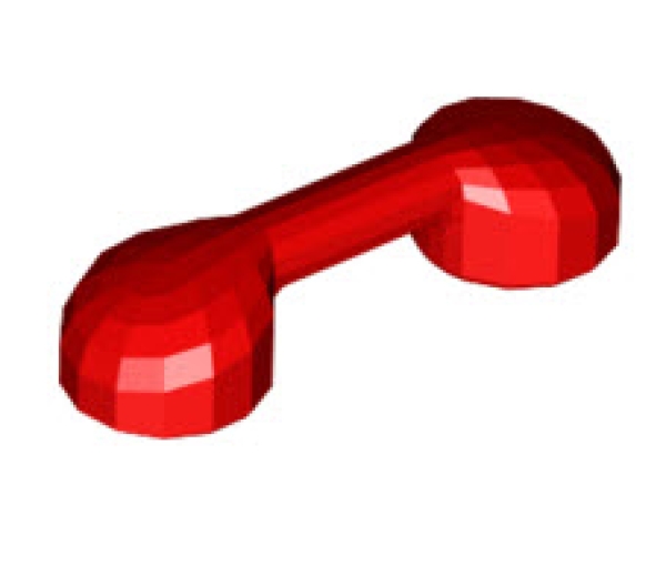 LEGO Minifiguren Zubehör 6190 Telefonhörer, rot