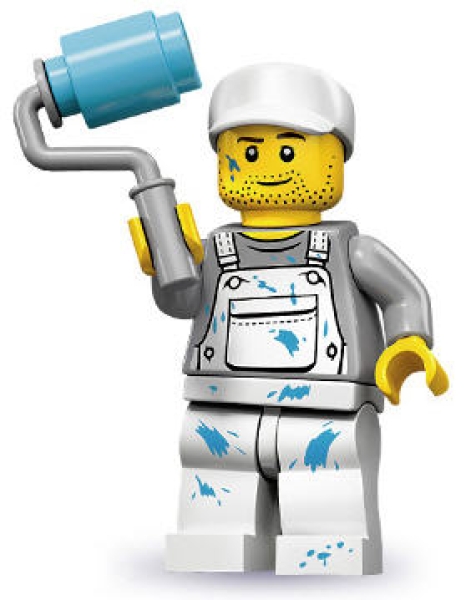 Lego Sammelfigur Serie 10 Malermeister mit Zubehör 