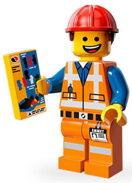 LEGO MOVIE Minifiguren 71004-01 Hard Hat Emmet