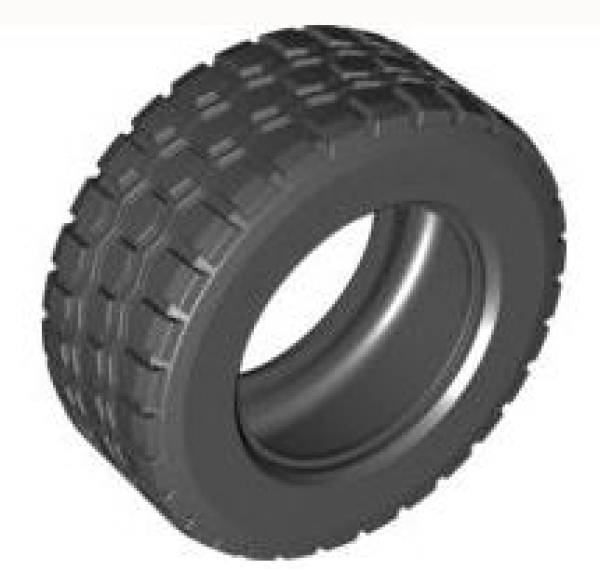 LEGO Räder und Reifen 92912 Reifen 94,3 x 38mm R, schwarz