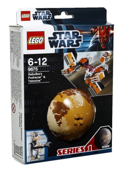 LEGO Star Wars 9674 Naboo Starfighter Raumschiff Pilot Naboo Planet Kugel