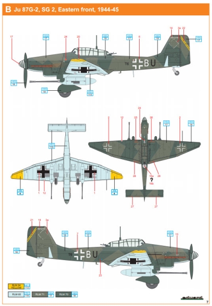 Eduard 4430 Ju 87G -Dual Combo- Super 44, 1:144