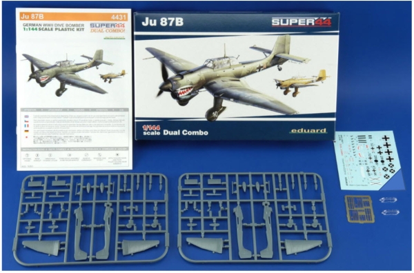 Inhalt: Eduard 4431 Ju 87B -Dual Combo- Super 44, 1:144