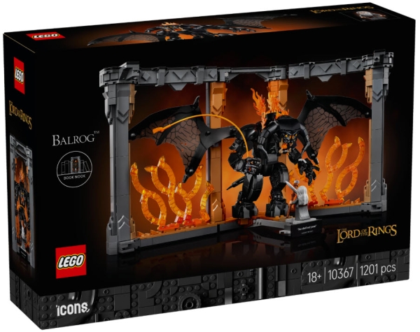 Verpackung: LEGO Icons 10367 Der Herr der Ringe: Balrog Bücherstütze