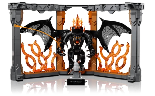 Detail 2: LEGO Icons 10367 Der Herr der Ringe: Balrog Bücherstütze