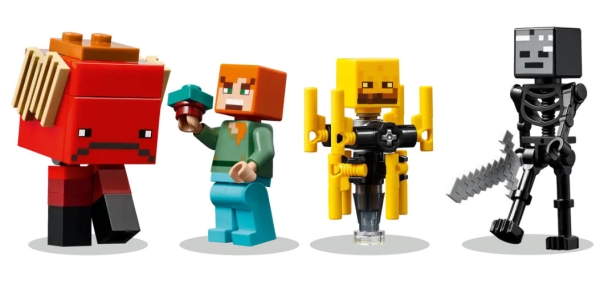 Minifiguren: LEGO Minecraft 21266 Das Lava-Duell im Nether