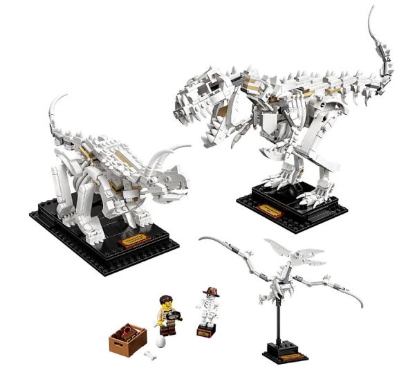 Inhalt: LEGO Ideas 21320 Dinosaurier-Fossilien
