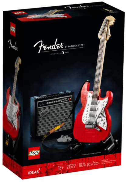 Verpackung: LEGO Ideas 21329 Fender Stratocaster