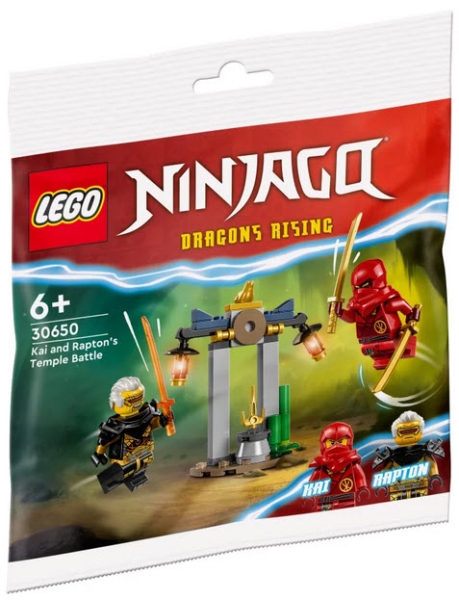 Verpackung: LEGO Ninjago 30650 Kais und Raptons Duell im Tempel