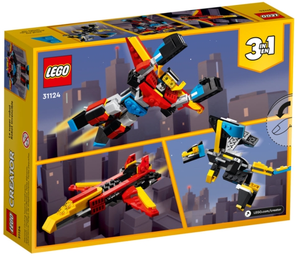 Box Rückseite: LEGO Creator 31124 Super-Mech