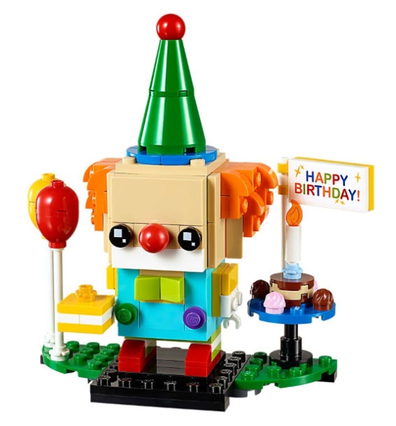 Inhalt: LEGO Brickheadz 40348 Geburtstagsclown