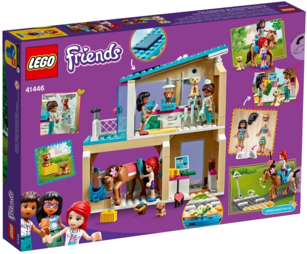 Box Rückseite: LEGO Friends 41446 Heartlake City Tierklinik