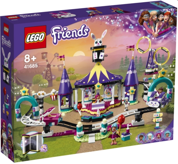 Verpackung: LEGO Friends 41685 Magische Jahrmarktachterbahn
