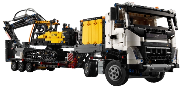 Inhalt: LEGO Technic 42175 Volvo FMX LKW mit EC230 Electric Raupenbagger