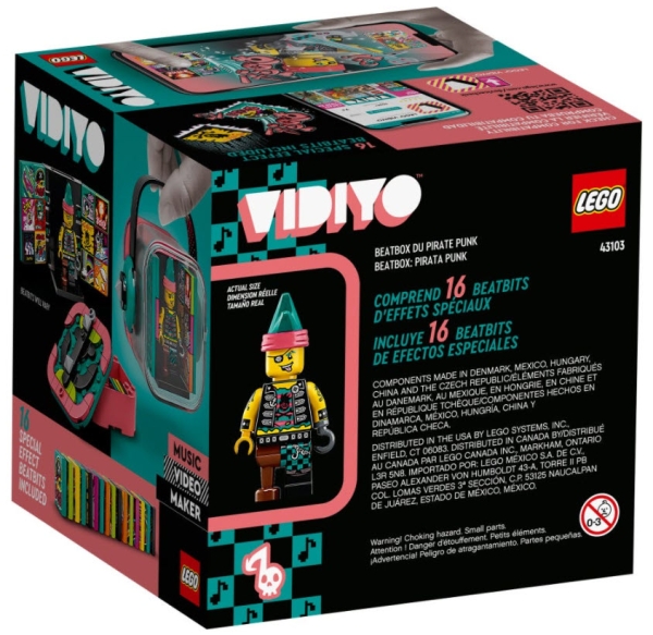 Box Rückseite: LEGO VIDIYO 43103 Punk Pirate BeatBox