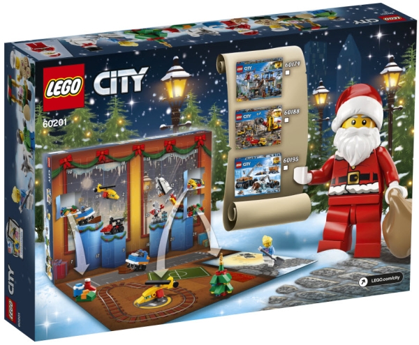 Box Rückansicht: LEGO City 60201 Adventskalender