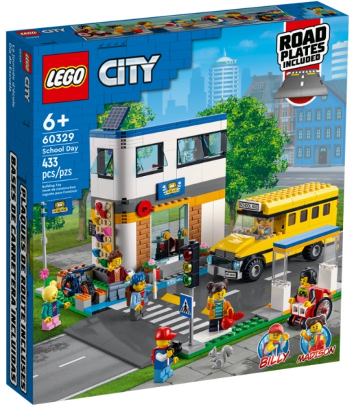 Verpackung: LEGO City 60329 Schule mit Schulbus