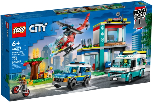 Verpackung: LEGO City 60371 Hauptquartier der Rettungsfahrzeuge