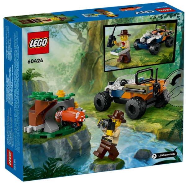 Box Rückansicht: LEGO City 60424 Dschungelforscher-Quad