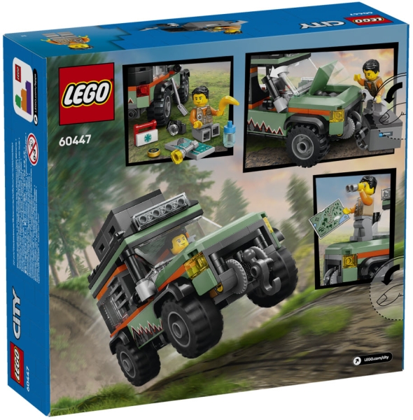 Box Rückseite: LEGO City 60447 Offroad Geländewagen