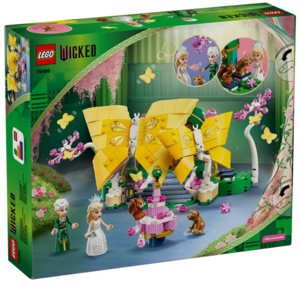 Box Rückseite: LEGO Wicked 75688 Glindas Hochzeitstag