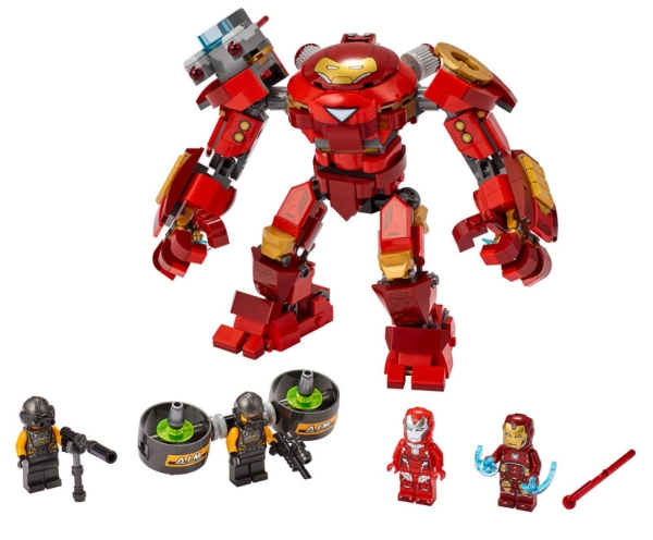 Inhalt: LEGO Super Heroes 76164 Iron Man Hulkbuster vs. A.I.M.-Agent
