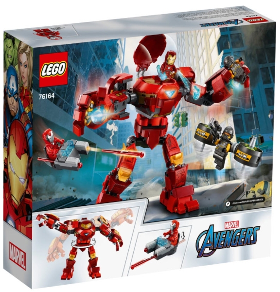 Box Rückansicht: LEGO Super Heroes 76164 Iron Man Hulkbuster vs. A.I.M.-Agent
