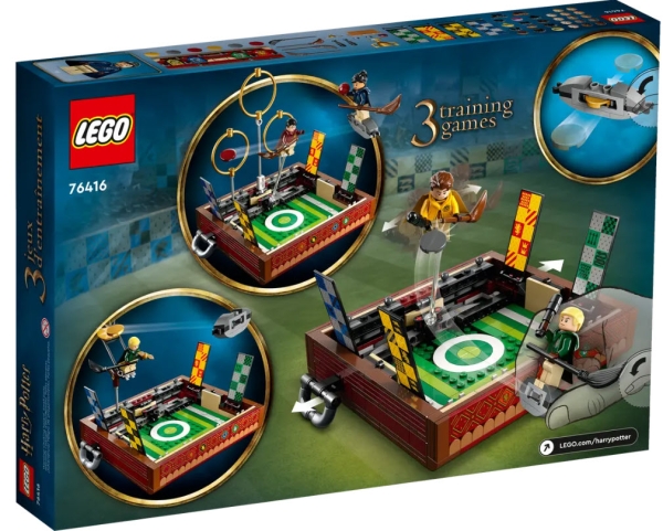 Box Rückansicht: LEGO Harry Potter 76416 Quidditch Koffer