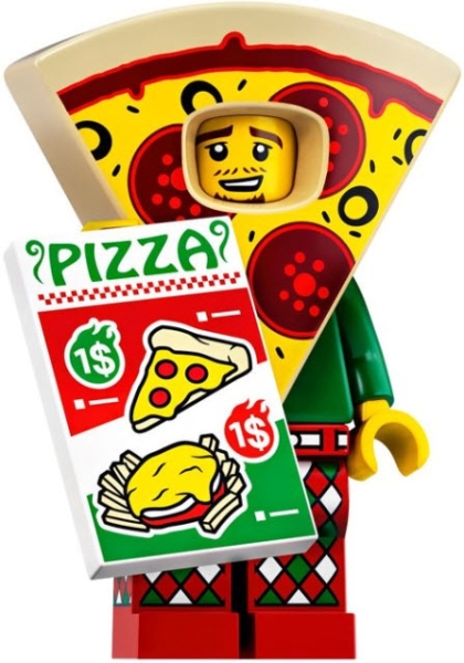 10 PIZZAMANN Mann im Pizzakostüm Neu & OVP LEGO® Minifigur Serie 19 Nr