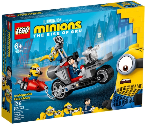 Verpackung: LEGO Minions 75549 Unaufhaltsame Motorrad-Jagd
