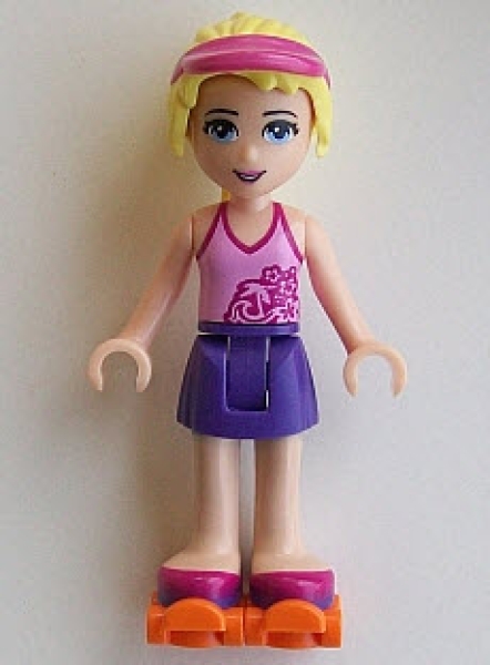 LEGO Friends Figuren FRND106 Stephanie mit orangen Rollschuhen