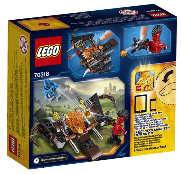 LEGO Nexo Knights 70318 Globlin Armbrust, Box Rückansicht