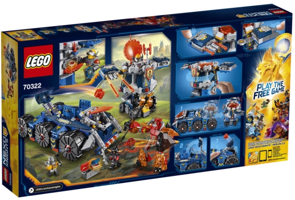 LEGO Nexo Knights 70322 Axls rollender Wachturm, Box Rückansicht