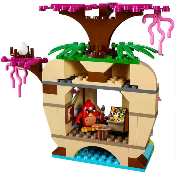 LEGO Angry Birds 75823 Bird Island Egg Heist, Haus Innenansicht