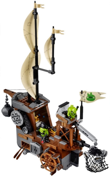 LEGO Angry Birds 75825 Piggy Pirate Ship, Piratenschiff